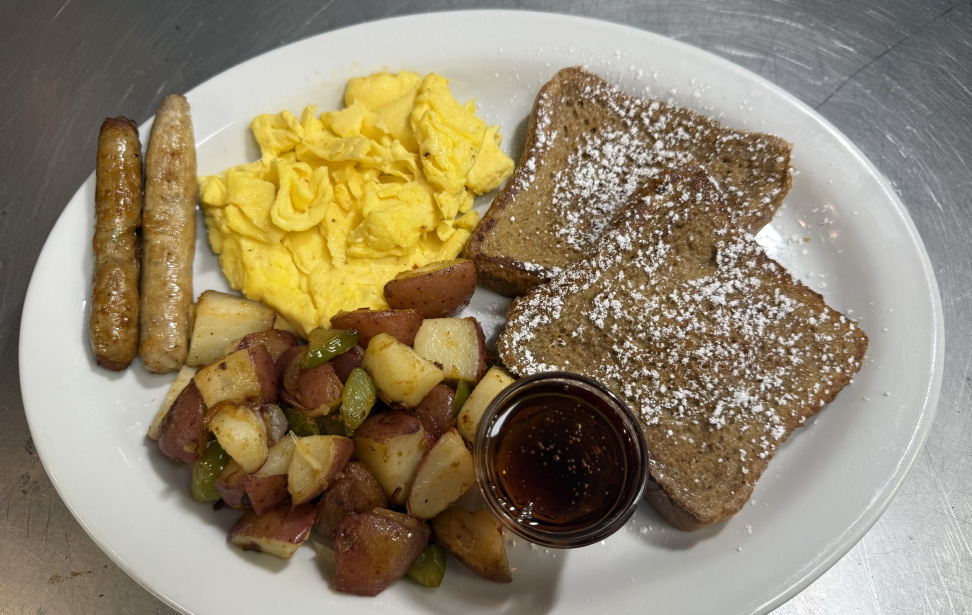 French toast breakfast combo